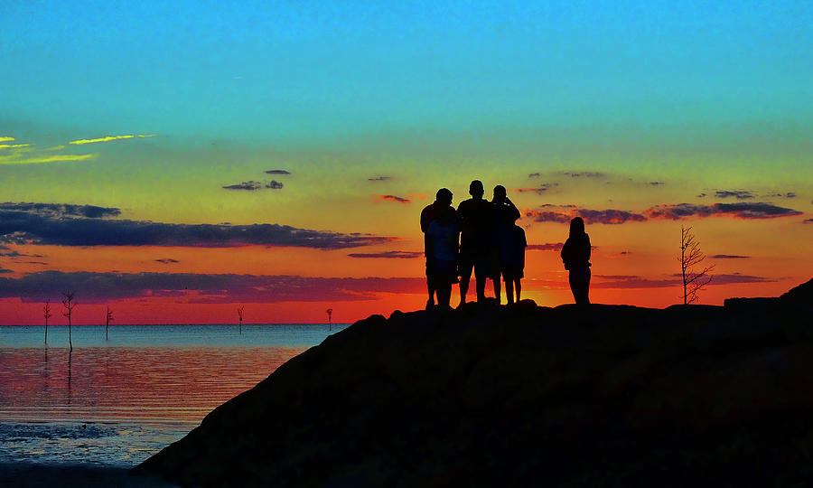 Sunset Photograph - Rock Harbor Sunset 5 by Allen Beatty