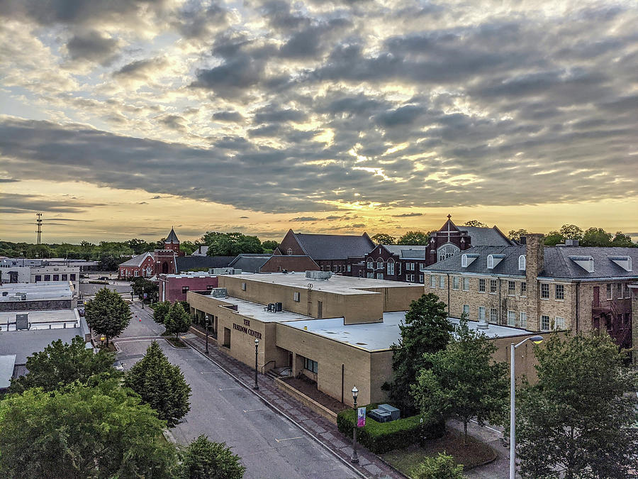 Rock Hill South Carolina Downtown In The Morning Photograph by Alex Grichenko