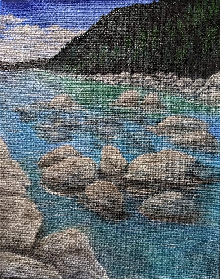 Rock Lake Painting