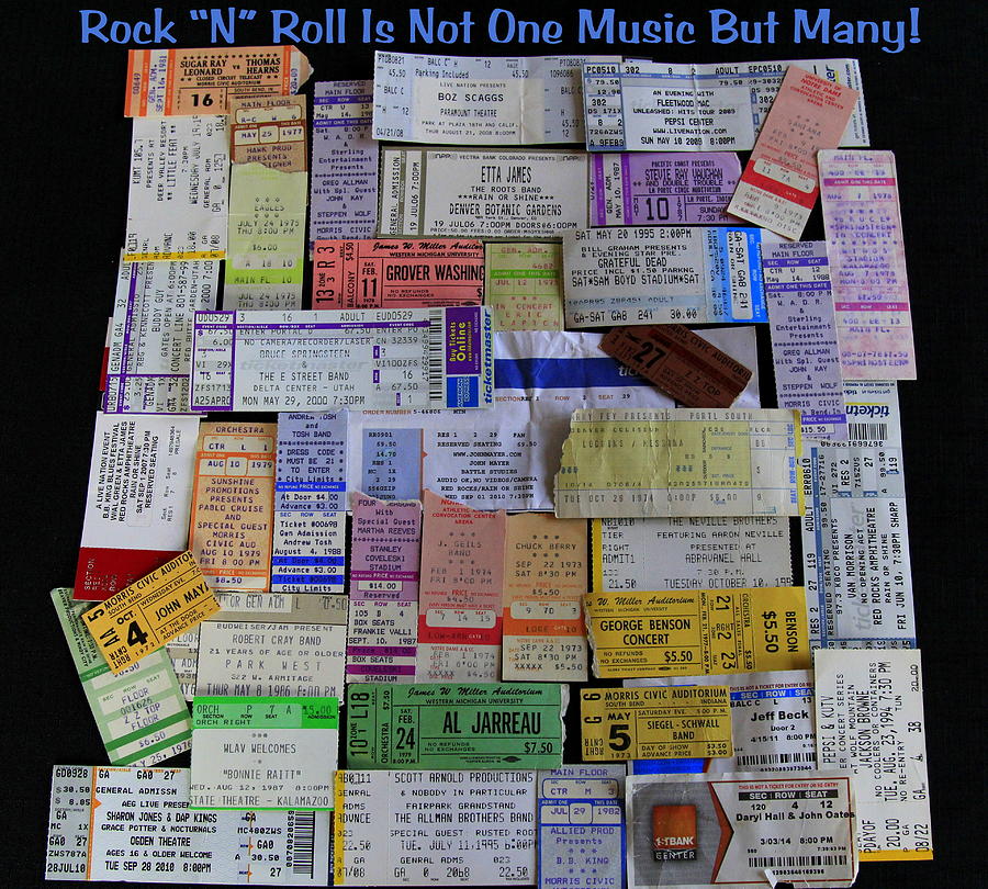 Music Photograph - Rock N Roll Is Not One Music But Many by Fiona Kennard