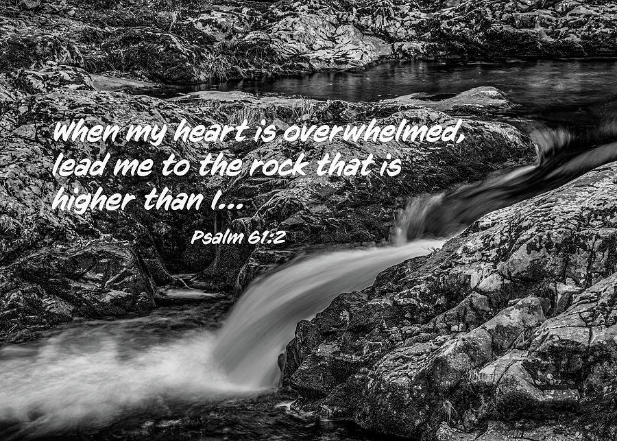 Rock of Ages, Black and White Version Photograph by Marcy Wielfaert