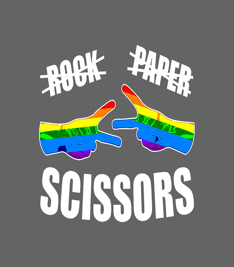 Rock Paper Scissors LGBTQ Gay Pride Proud Ally Rainbow Flag Digital Art by  Annabe Valeri - Pixels