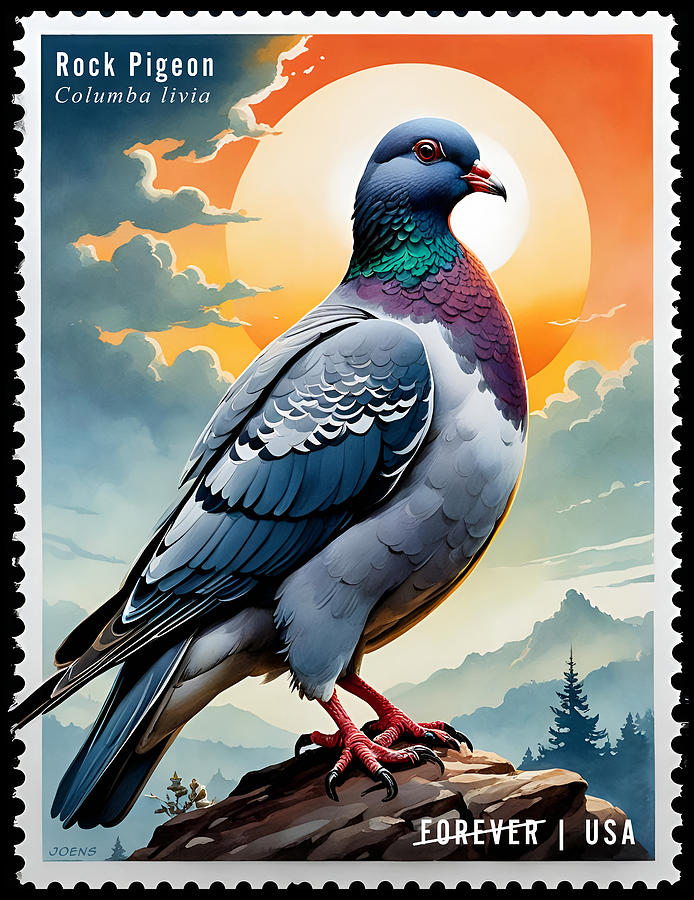Rock Pigeon Digital Art by Greg Joens
