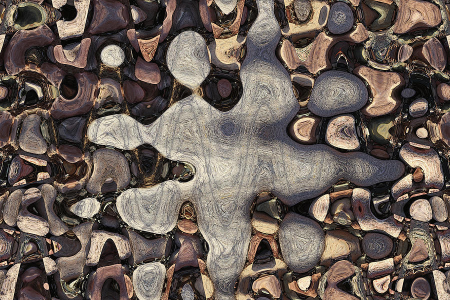 Rock Pile Abstract #9612 Digital Art by Tom Janca