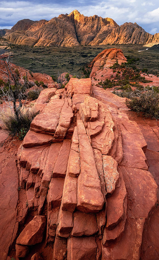 Rock Pointer in Snow Canyon, Utah Photograph by Michael Ash