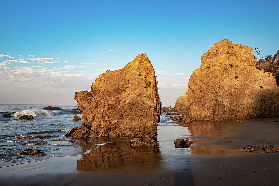 Rock Reflection at El Matador State Beach Photograph by Matthew DeGrushe