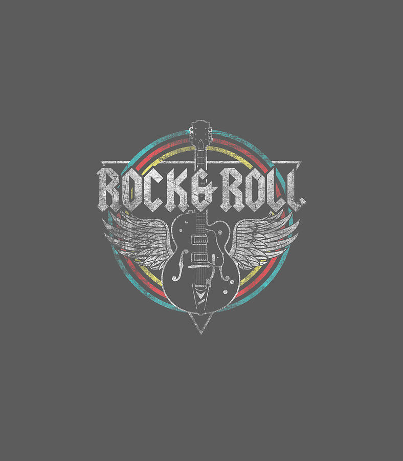 Rock Roll Guitar Wings Mu Digital Art by Evaan Ayva - Fine Art America