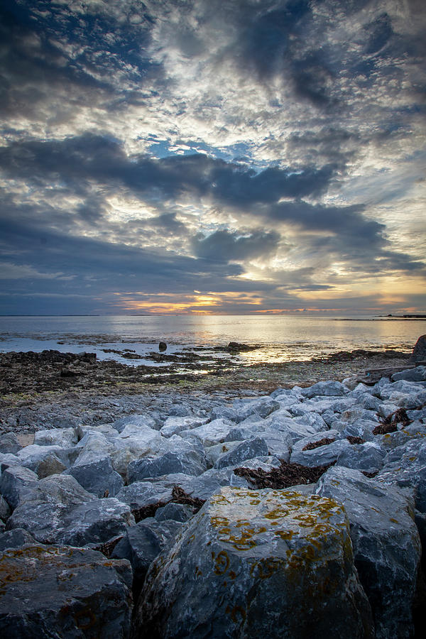 Rock Shore Sundown Photograph by Mark Callanan