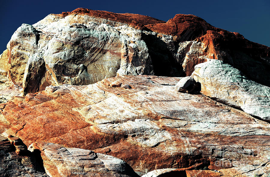 Rock Study at the Valley of Fire Photograph by John Rizzuto