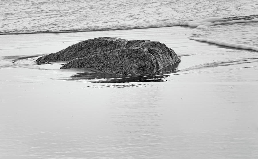 Rock Waves and Sand at Atlantic Beach North Carolina Photograph by Bob Decker