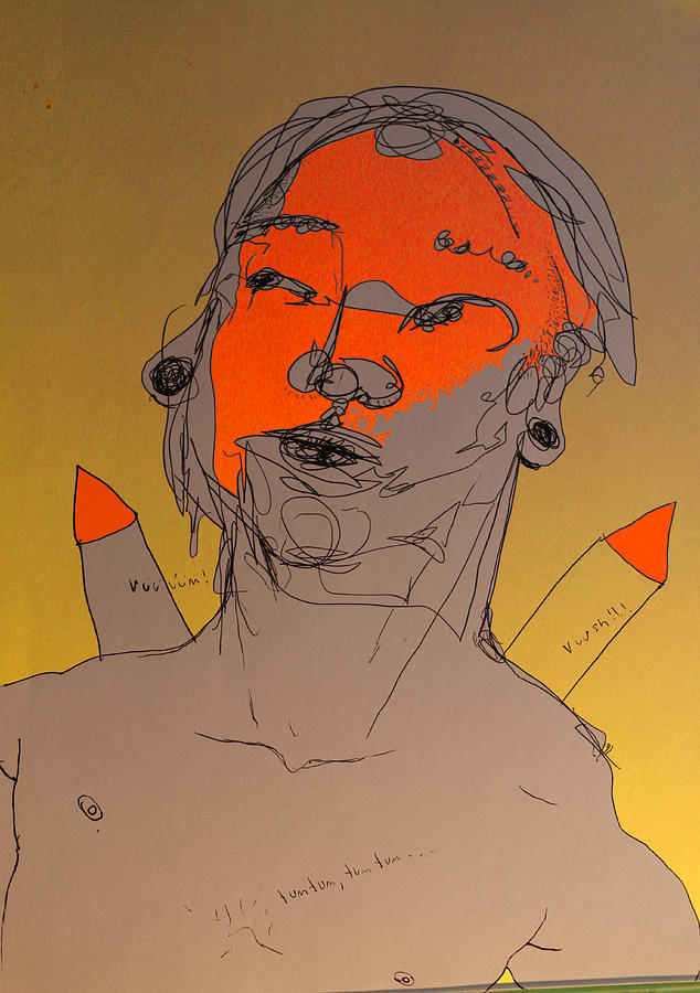 Rocket Boy at Sunset Digital Art by Rio Tesa Fine Art America