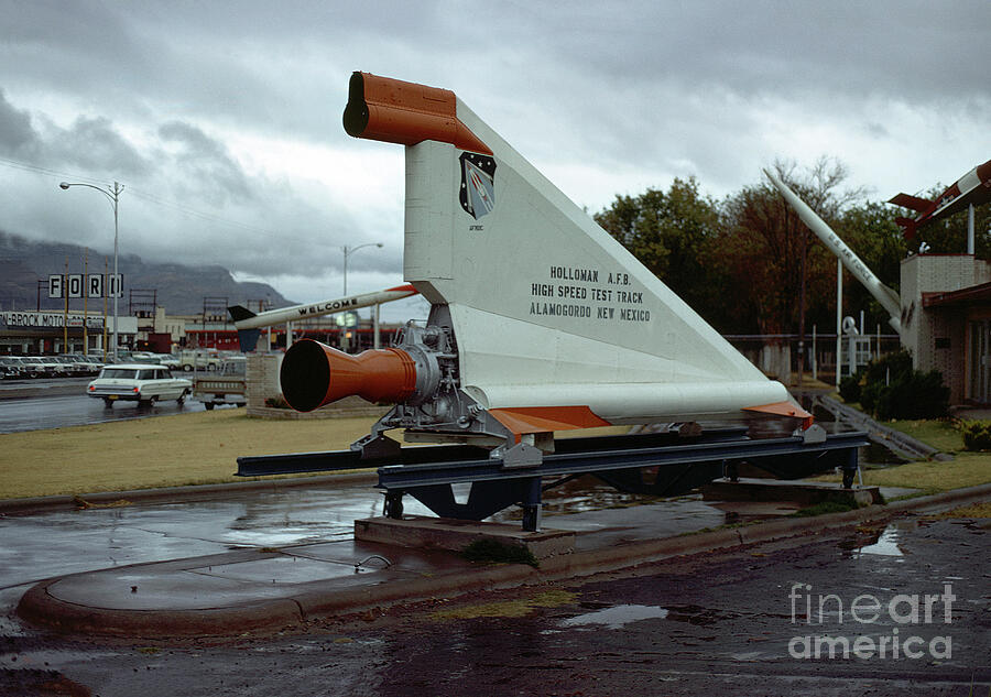 Transportation Photograph - Rocket Sled from Holoman Air Force Base by Wernher Krutein