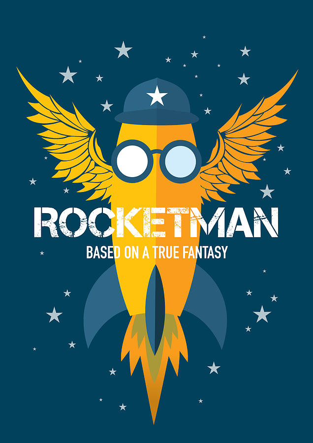 Movie Poster Digital Art - Rocketman - Alternative Movie Poster by Movie Poster Boy