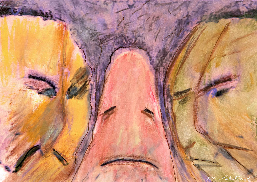 Rockfaces of Disapproval Painting by Ellen Palestrant