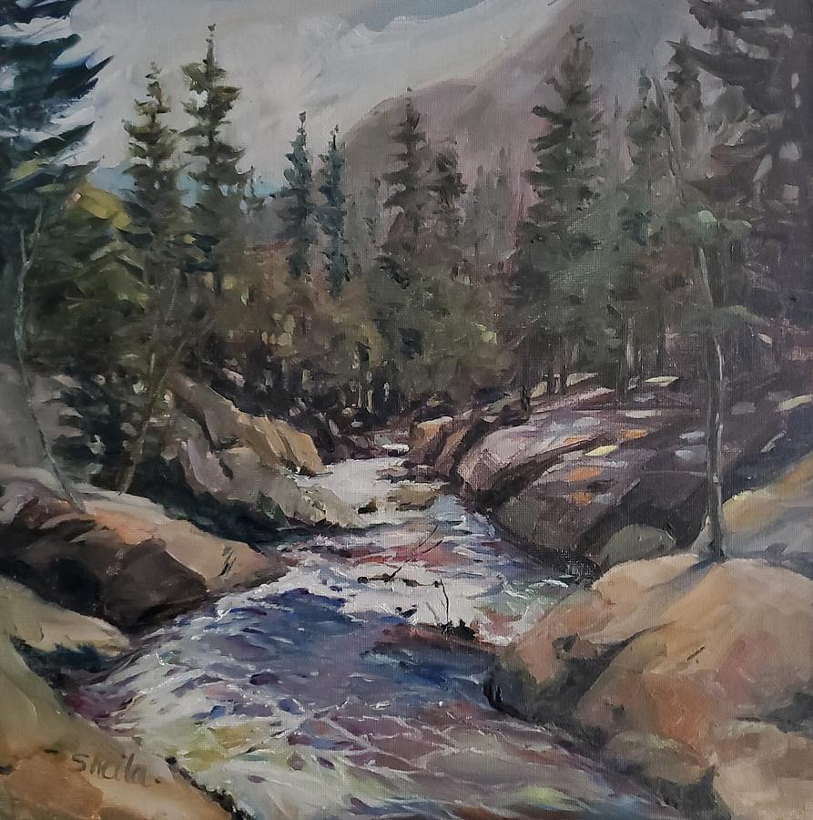 Rockies Painting by Sheila Romard