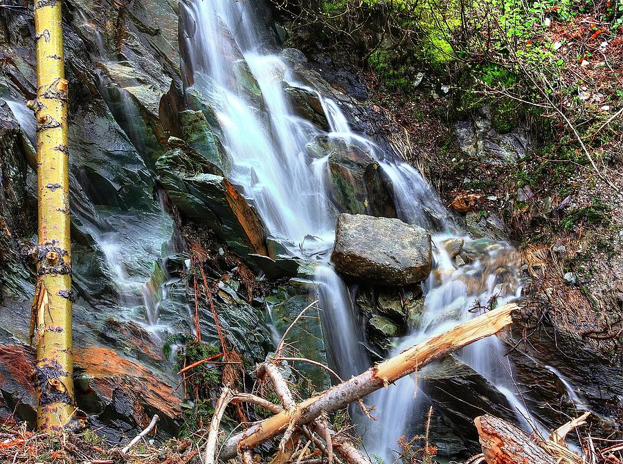 Rockies Waterfall Photograph