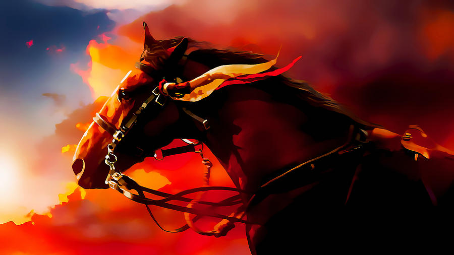 Rocking Horse Dream Mixed Media by Marvin Blaine