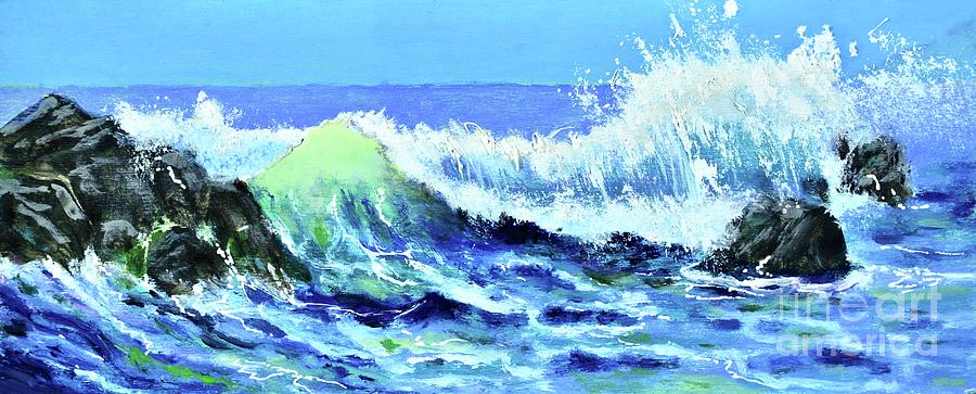 Rocking Wave Painting by Mary Scott