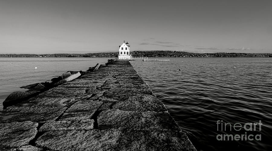 Rockland Harbor Breakwater Light  Photograph by Olivier Le Queinec