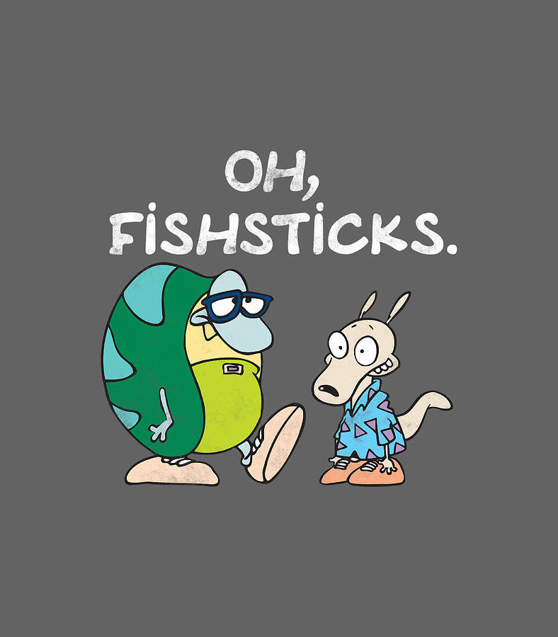 RockoS Modern Life Filburt And Rocko Fishsticks Digital Art by Gracie ...