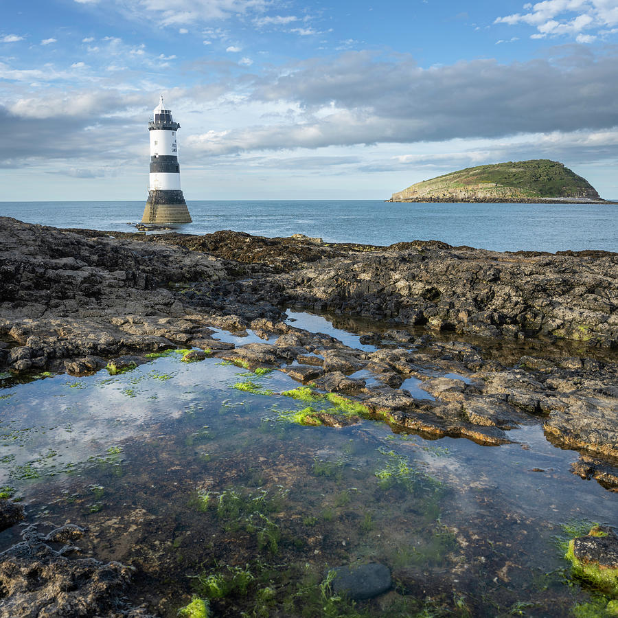 Rockpool Penmon Lighthouse Photograph by Spikey Mouse Photography