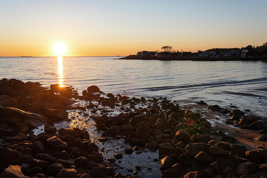 Rockport Massachusetts Front Beach Sunrise North Shore Photograph by Toby McGuire