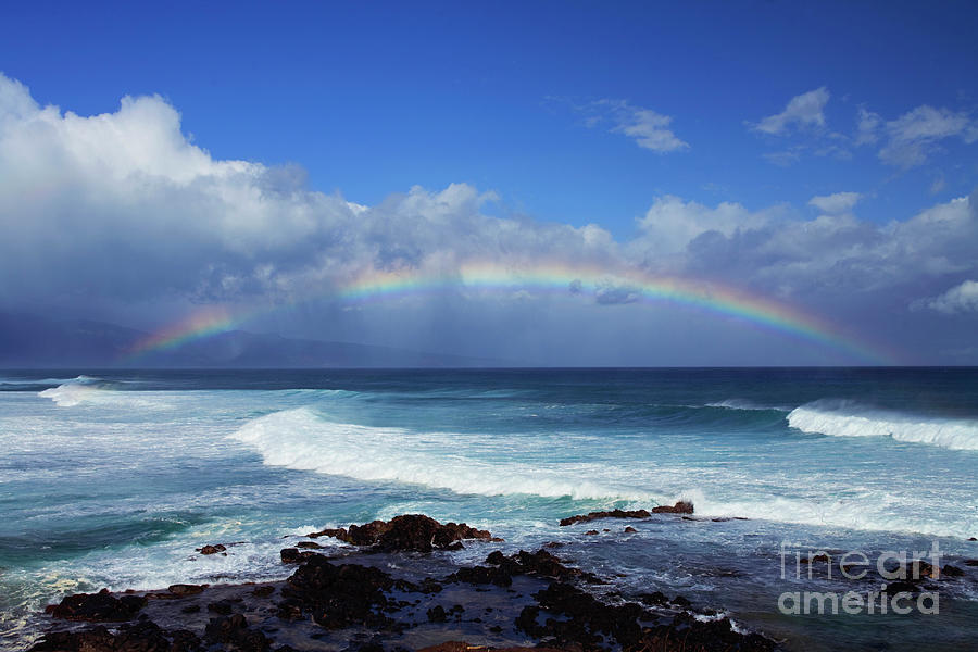 Rocks And Rainbow Photograph by David Olsen