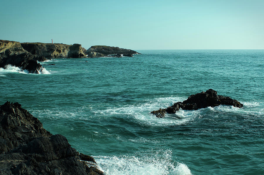 Rocks and Seascape in Porto Covo Photograph by Angelo DeVal