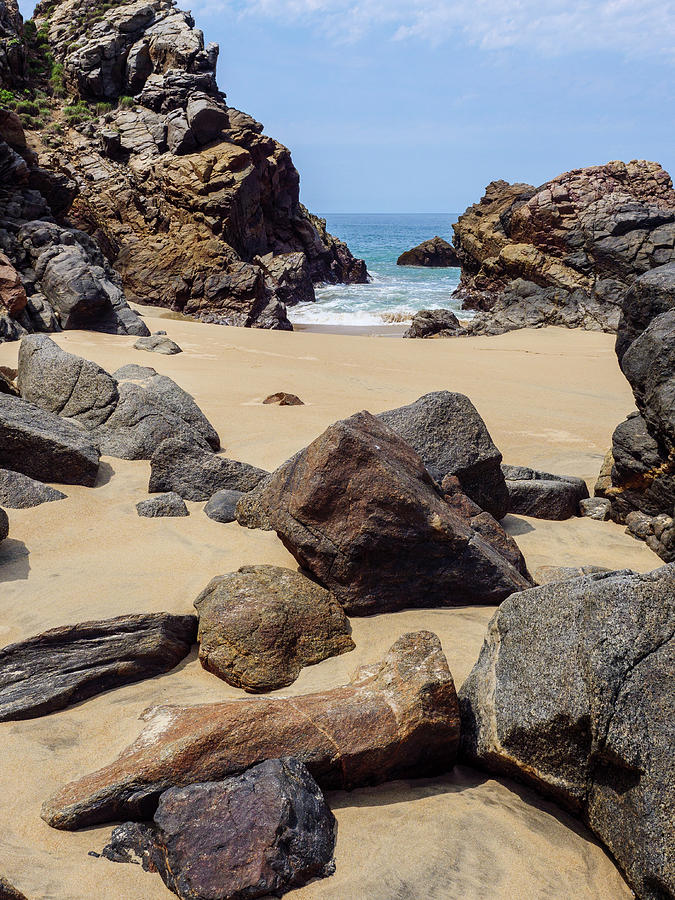 Rocks and Surf, Playa Malpaso Photograph by Rob Huntley