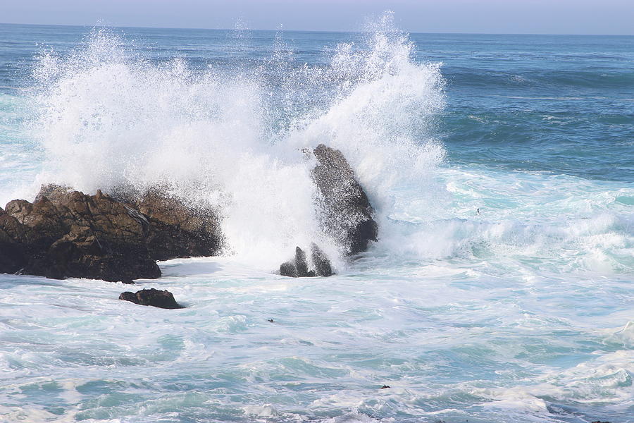 Rocks and Waves, Carmel Photograph by Robert Voorheis - Fine Art America