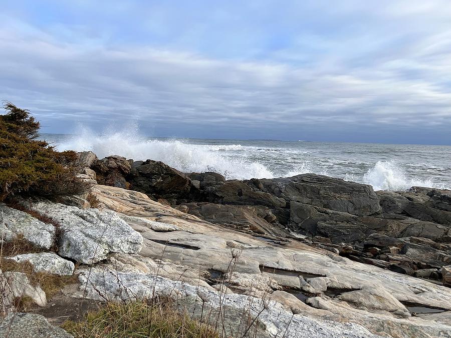Rocks And Waves Photograph