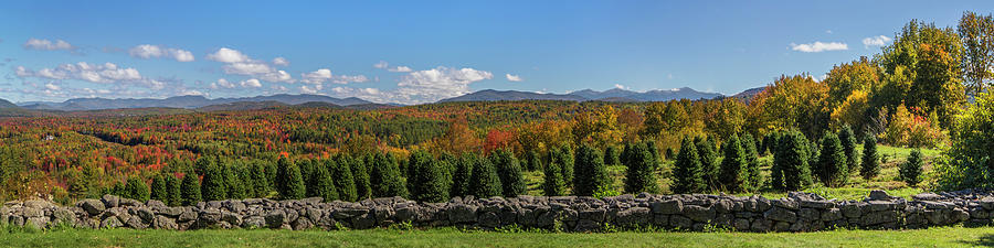 Rocks Estate Autumn View Panorama Photograph by White Mountain Images