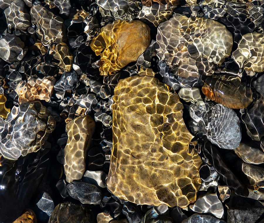 Rocks Photograph - Rocks In A Mountain Streams by Karen Rispin