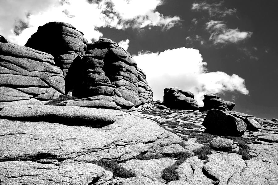 Rocks in black and White Photograph by Ron Roberts