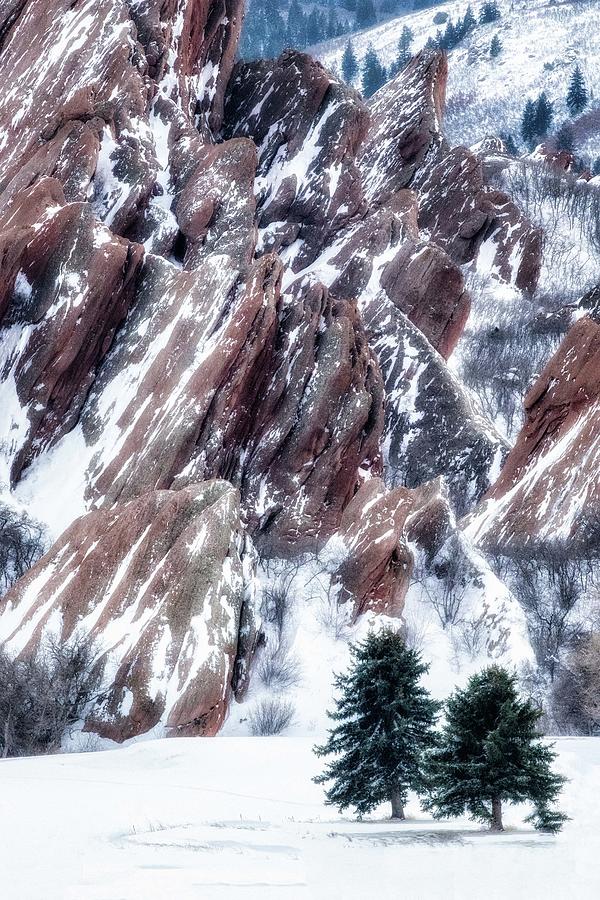 Rocks in Winter Photograph by Kristal Kraft