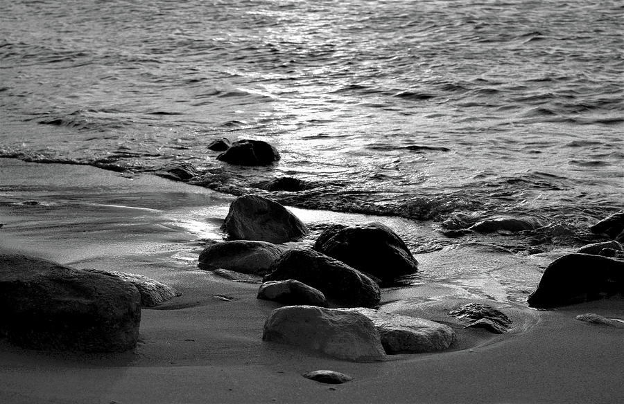 Rocks on beach Photo 88 Photograph by Lucie Dumas