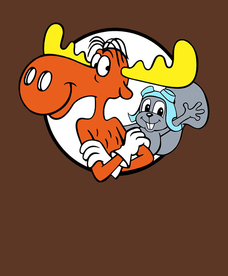 Rocky and Bullwinkle Set Digital Art by Christine Varner - Fine Art America