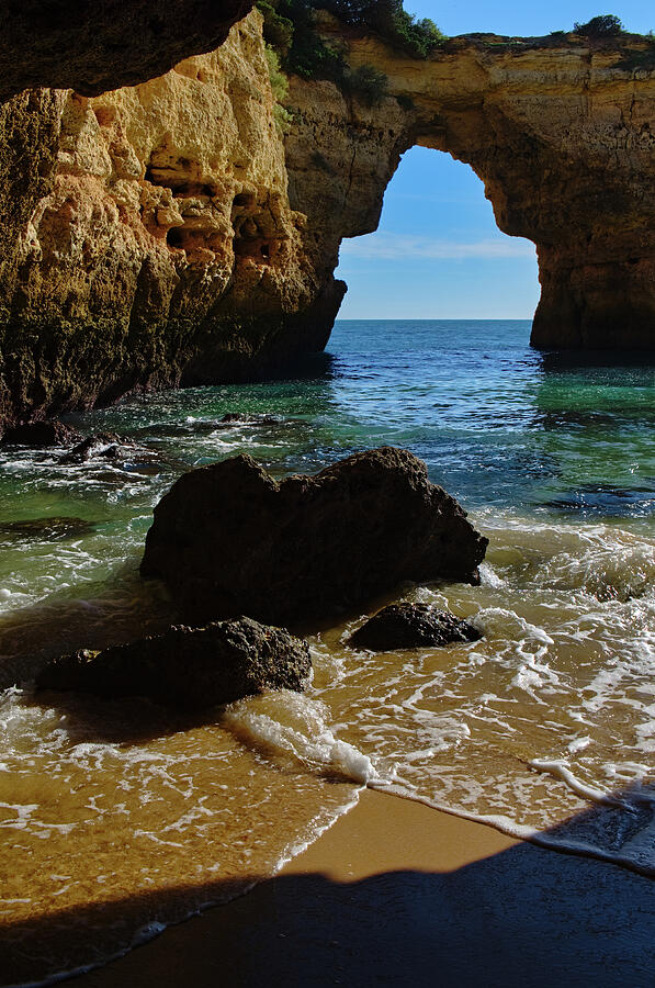 Rocky Arch in Albandeira beach 2 Photograph by Angelo DeVal