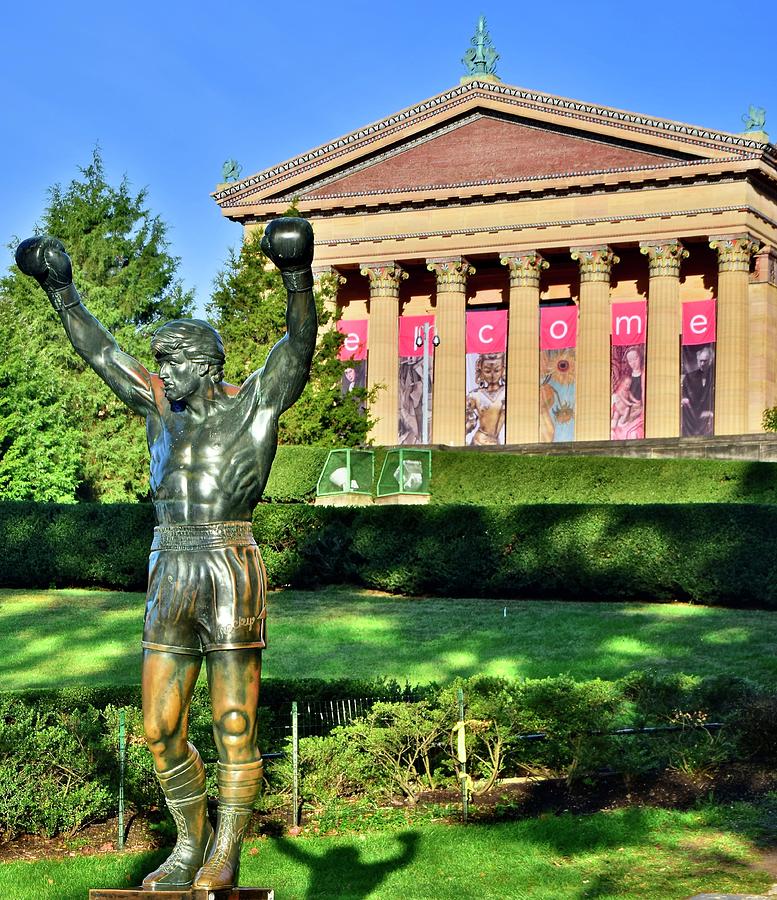 Rocky Balboa and Museum Photograph by Frozen in Time Fine Art Photography