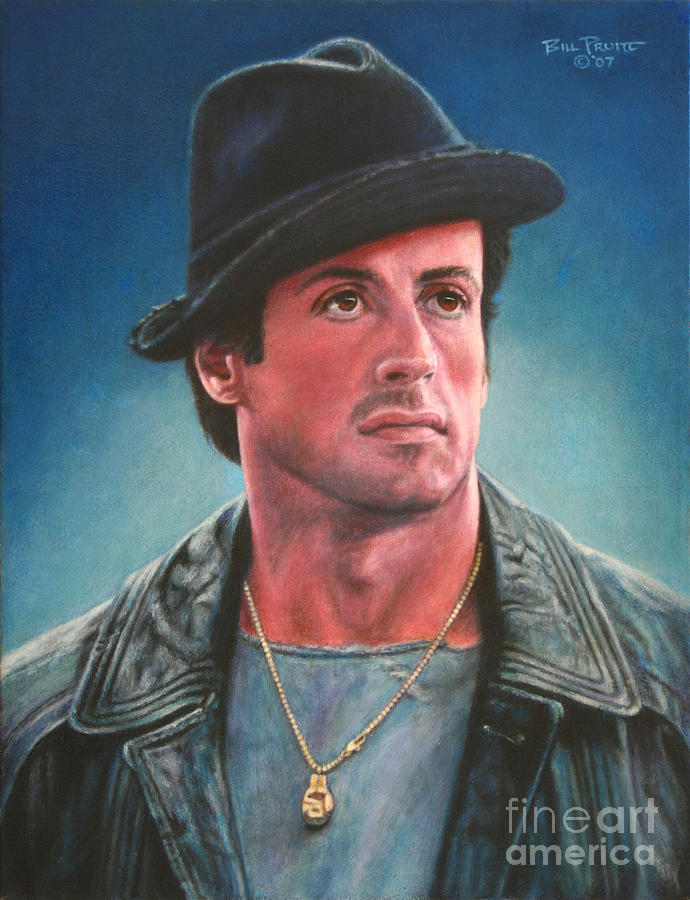 Rocky Balboa Portrait Painting by Bill Pruitt - Pixels