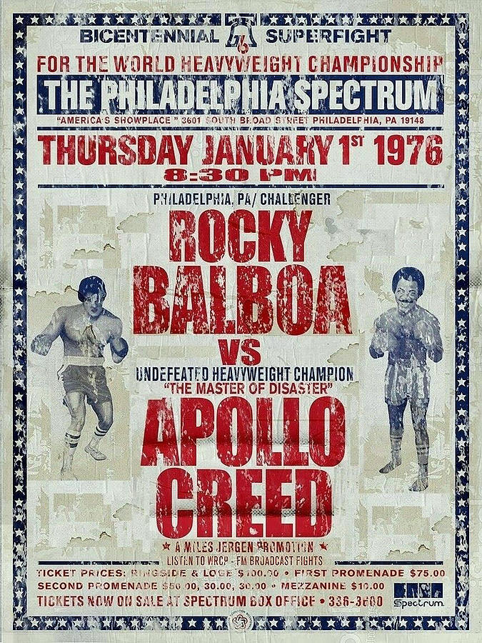 Rocky Balboa VS Apollo Creed Bicentennial Digital Art by Lucas Miller