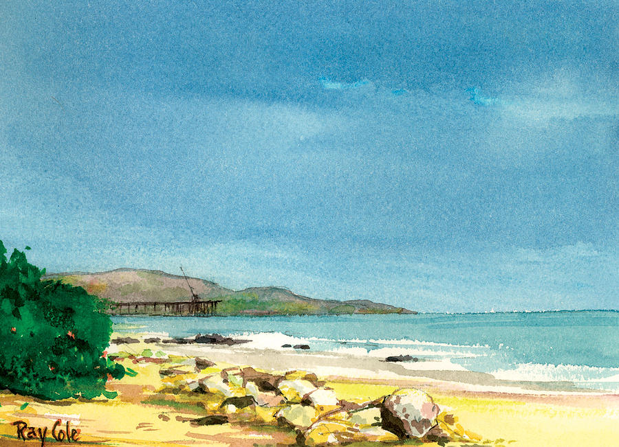 Carpinteria Painting - Rocky Beach by Lynda Lang
