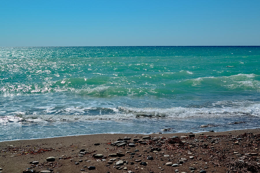 rocky beaches of Cyprus Photograph by Pavel Talashov