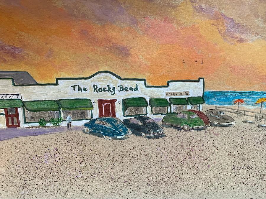 Rocky Bend North Hampton Painting by Anne Sands