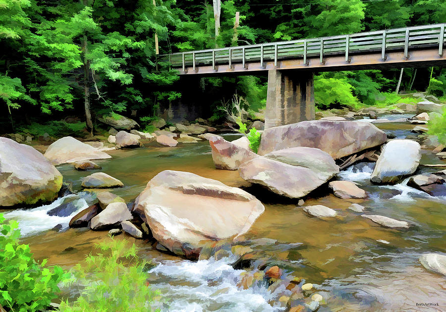 Rocky Broad River One Photograph by Roberta Byram