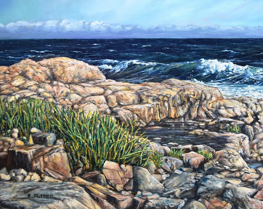 Summer Painting - Rocky Cape Ann Coast by Eileen Patten Oliver