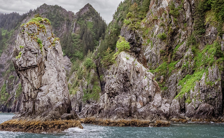 Rocky Coastline of Alaska Photograph by Joan Carroll