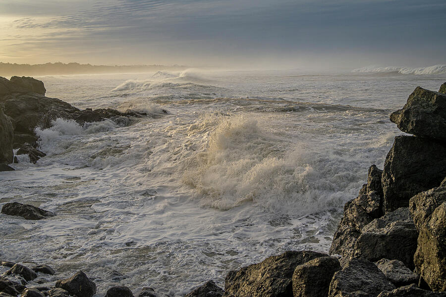 Rocky Coastline Waves Photograph by Bill Posner Rocky Coastline Waves Photograph by Bill Posner