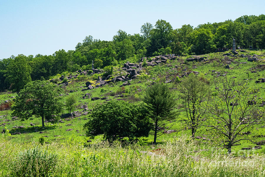 Rocky Gettysburg Battlefield Photograph by Bob Phillips