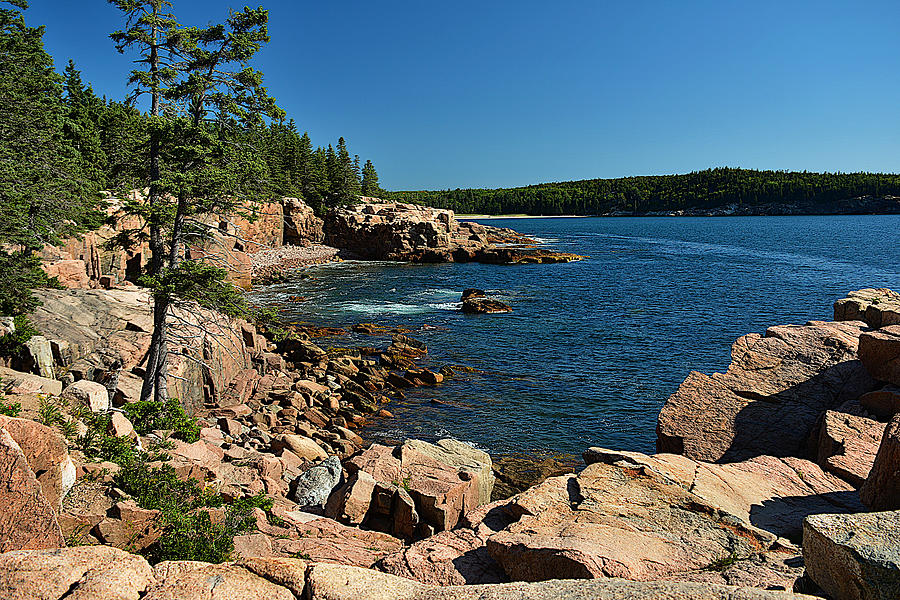 Rocky Maine Shoreline Photograph by Stephen Path - Fine Art America